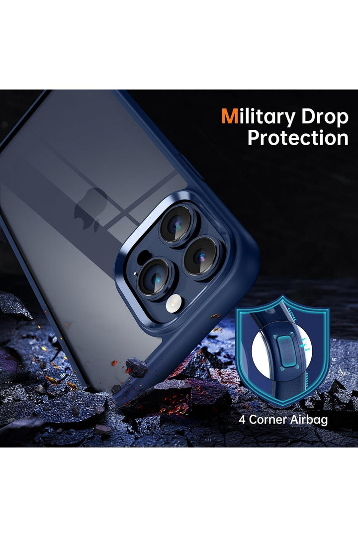 iPhone 15 Pro Max Uyumlu Kılıf Kamera Çevresi Metal Sararmaya Karşı Dayanıklı Koruyucu Silikon Kapak