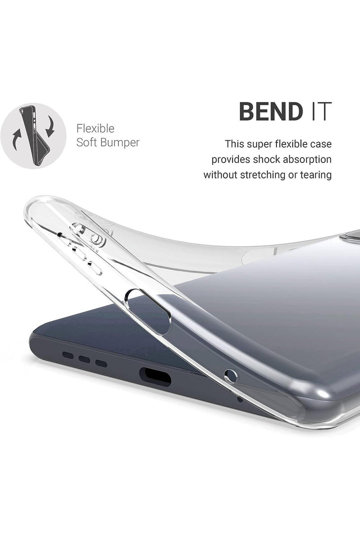 Xiaomi Redmi Note 10/10S Uyumlu Kılıf 3D Kamera Korumalı Darbe Önleyici Şeffaf Esnek Silikon Kapak