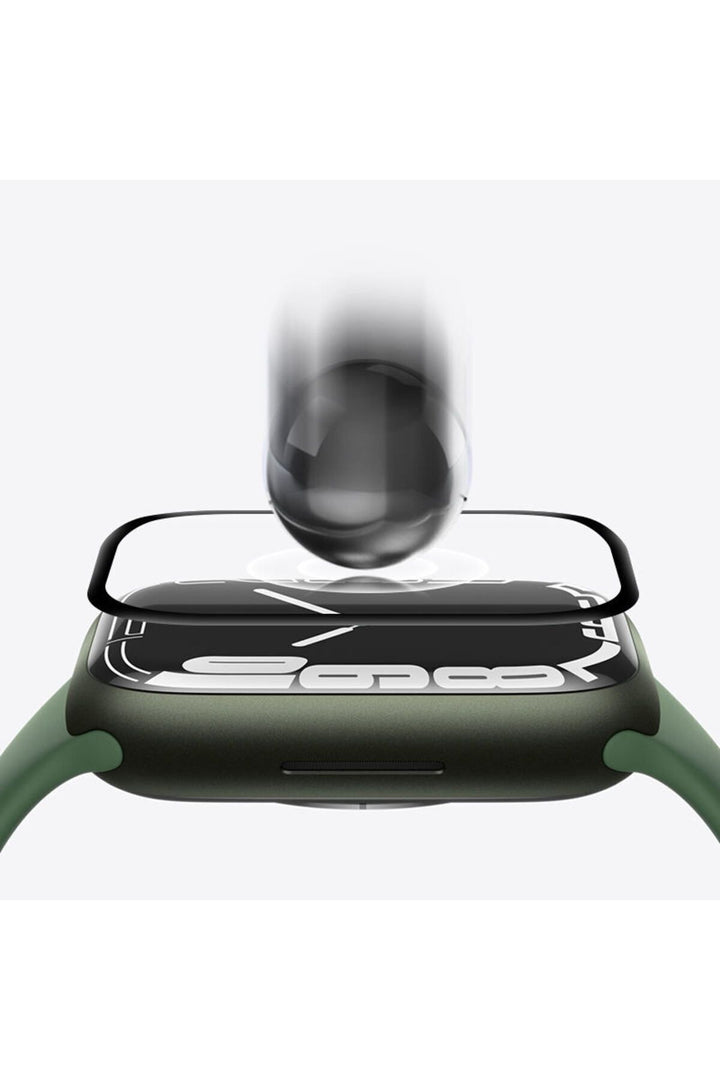 Apple Watch 44mm Uyumlu Ekran Koruyucu Kırılmaya ve Darbelere Karşı Dayanıklı Esnek Nano Tam Koruma