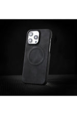 Load image into Gallery viewer, iPhone 14 Plus/15 Plus Uyumlu Deri Magsafe Kılıf Yüksek Kalteli Kablosuz Şarj Destekli Manyetk Kapak

