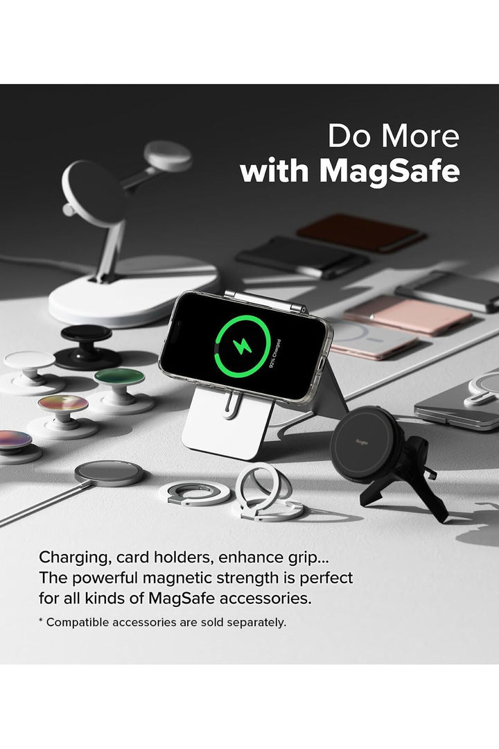 iPhone 16 Pro Max Uyumlu Kılıf Kamera Çıkıntılı Şeffaf Magsafe Kılıf Kablosuz Şarj Destekli Kapak
