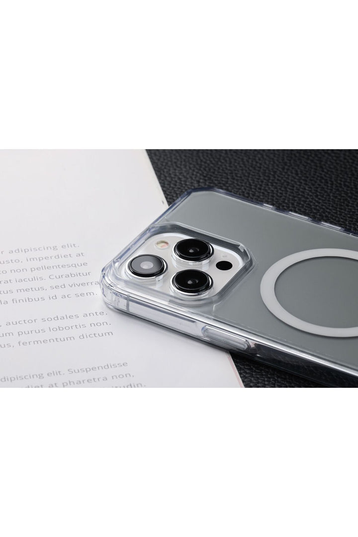 iPhone 16 Plus Uyumlu Kılıf Buzlu Mat Sararmaz Magsafe Kablosuz Şarj Destekli Hoparlör Filtreli