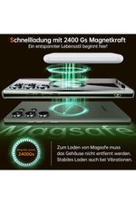 Load image into Gallery viewer, Samsung Galaxy S23 Ultra Uyumlu Kılıf 3D Kamera Lens Korumalı Magsafe Kenarı Renkli Şeffaf Kapak
