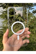 Load image into Gallery viewer, Samsung Galaxy A26 Uyumlu Magsafe Kılıf Kamera Kenarı Koruma Sert Sararmaz Dayanıklı Koruyucu Kapak

