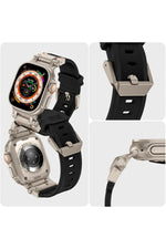 Load image into Gallery viewer, Apple Watch 8 7 6 5 4 3 2 1 42mm/44mm/45mm/49mm Uyumlu Kordon Ayarlanabilir Titanyum Metal Başlıklı
