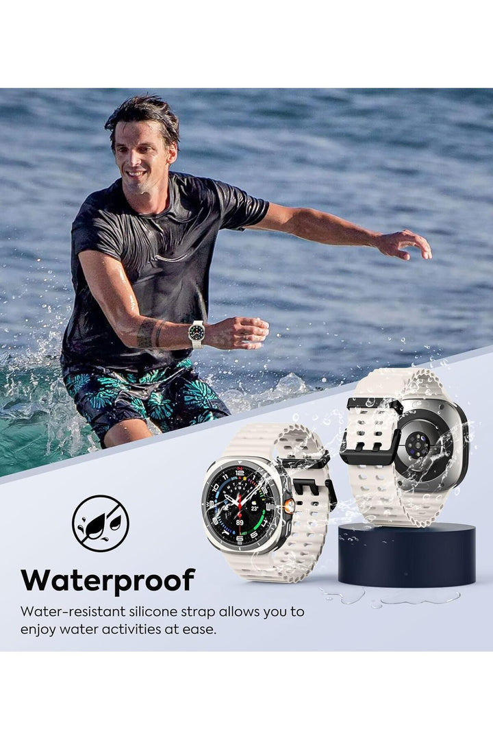 Samsung Galaxy Watch Ultra 47mm Uyumlu Kordon Liquid Silikon Spor Renkli Kordon