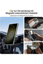 Load image into Gallery viewer, Samsung Galaxy S22 Uyumlu Kılıf 3D Kamera Lens Korumalı Magsafe Kenarı Renkli Şeffaf Kapak
