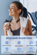 Load image into Gallery viewer, 130 Saat Uzun Kullanım Süresi Sporcu Bluetooth Kulaklık Boyun Bantlı Ense Tipi Mıknatıslı Kablosuz
