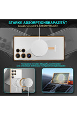 Load image into Gallery viewer, Samsung Galaxy S23 Ultra Uyumlu Kılıf 3D Kamera Lens Korumalı Magsafe Kenarı Renkli Şeffaf Kapak
