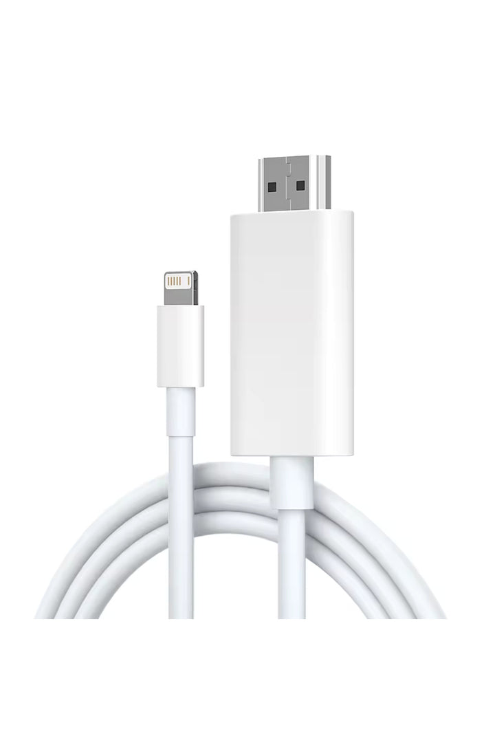 iPhone X-11-12-13 Mini-14-14 Plus-14 Pro Max Uyumlu Lightning HDMI Çevirici 4K 1080P 2m Dönüştürücü