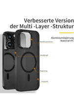 Load image into Gallery viewer, iPhone 14 Pro Max Uyumlu Kılıf Metal Kamera Çıkıntılı Mat Magsafe Sararmaya Dayanıklı Koruyucu Kapak
