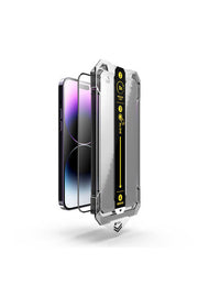 iPhone 16 Pro Max Uyumlu Hayalet Ekran Koruyucu Takma Aparatlı Kolay Kurulum Dayanıklı Temperli Cam