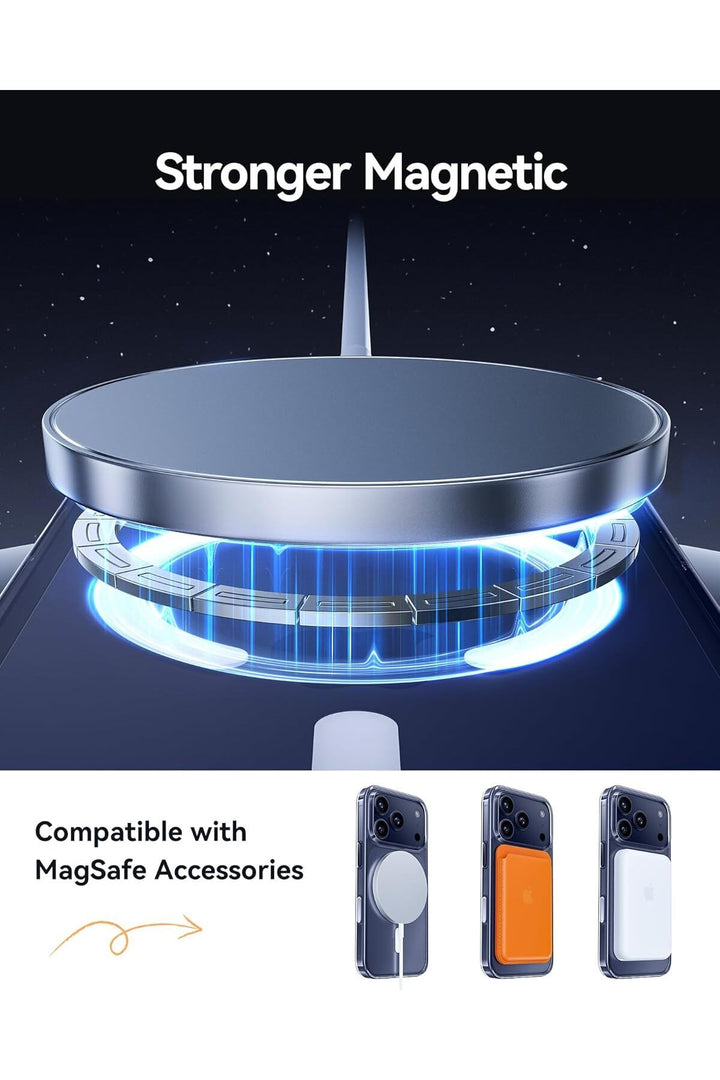 iPhone 17 Pro Uyumlu Kılıf İnce Sert Sararmaz Magsafe Kamera Kenarı Koruyucu Dayanıklı Kapak