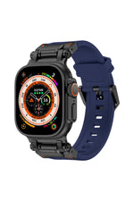 Load image into Gallery viewer, Apple Watch 8 7 6 5 4 3 2 1 42mm/44mm/45mm/49mm Uyumlu Kordon Ayarlanabilir Titanyum Metal Başlıklı
