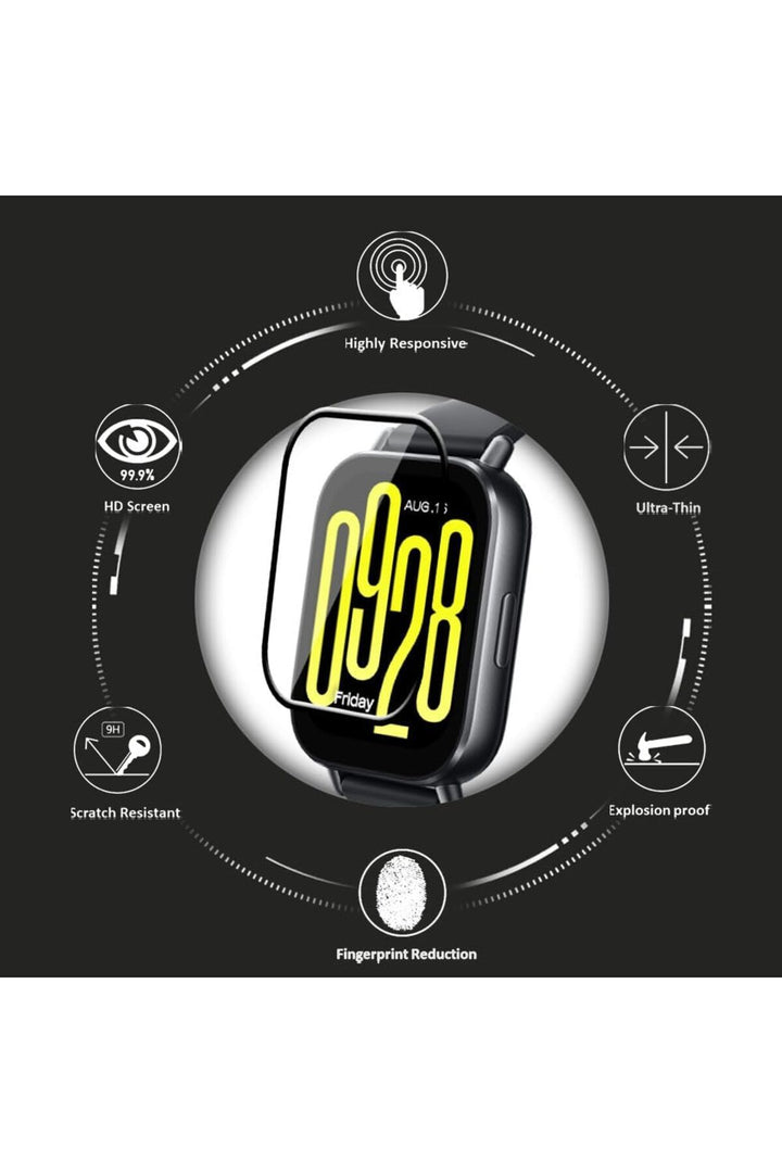 Xiaomi Redmi Watch 5 Active Uyumlu Ekran Koruyucu Çizilme ve Darbelere Dayanıklı Esnek Nano Koruma