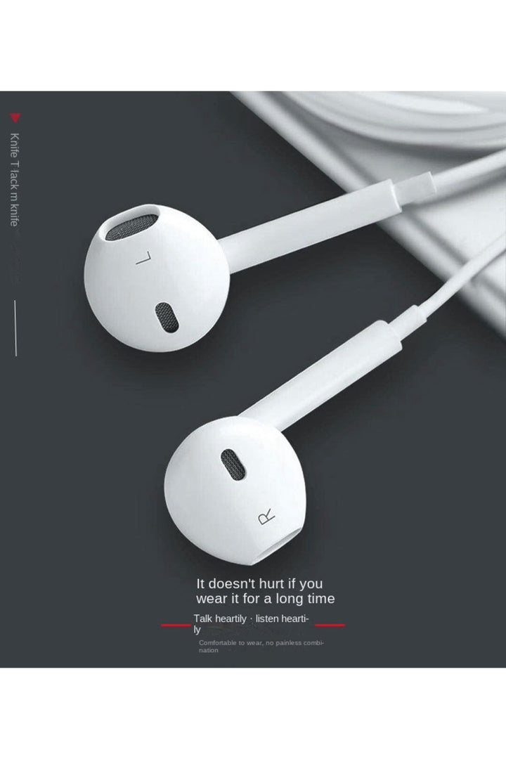 5/5S/6/6S/6S Plus Uyumlu 3.5mm Jack Kulaklık Samsung Xiaomi Huawei Uyumlu Mikrofonlu Kulaklık