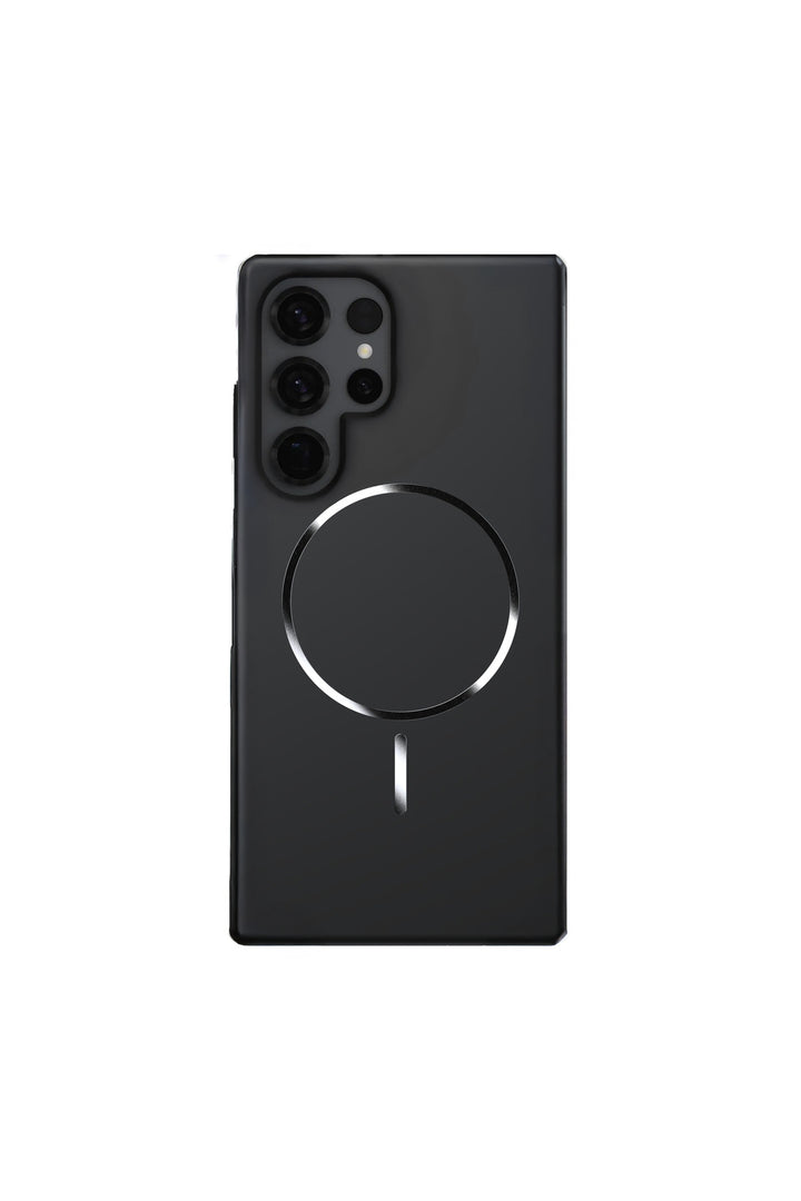 Samsung Galaxy S25 Ultra Uyumlu Magsafe Kılıf Sert Mat Koruyucu Kablosuz Şarj Destekli Arka Kapak