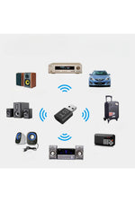Load image into Gallery viewer, Araç içi Bluetooth Kiti USB 3.5mm Jack Bluetooth Receiver Aux Kablo Wireless Araç Kiti Kablosuz Kit
