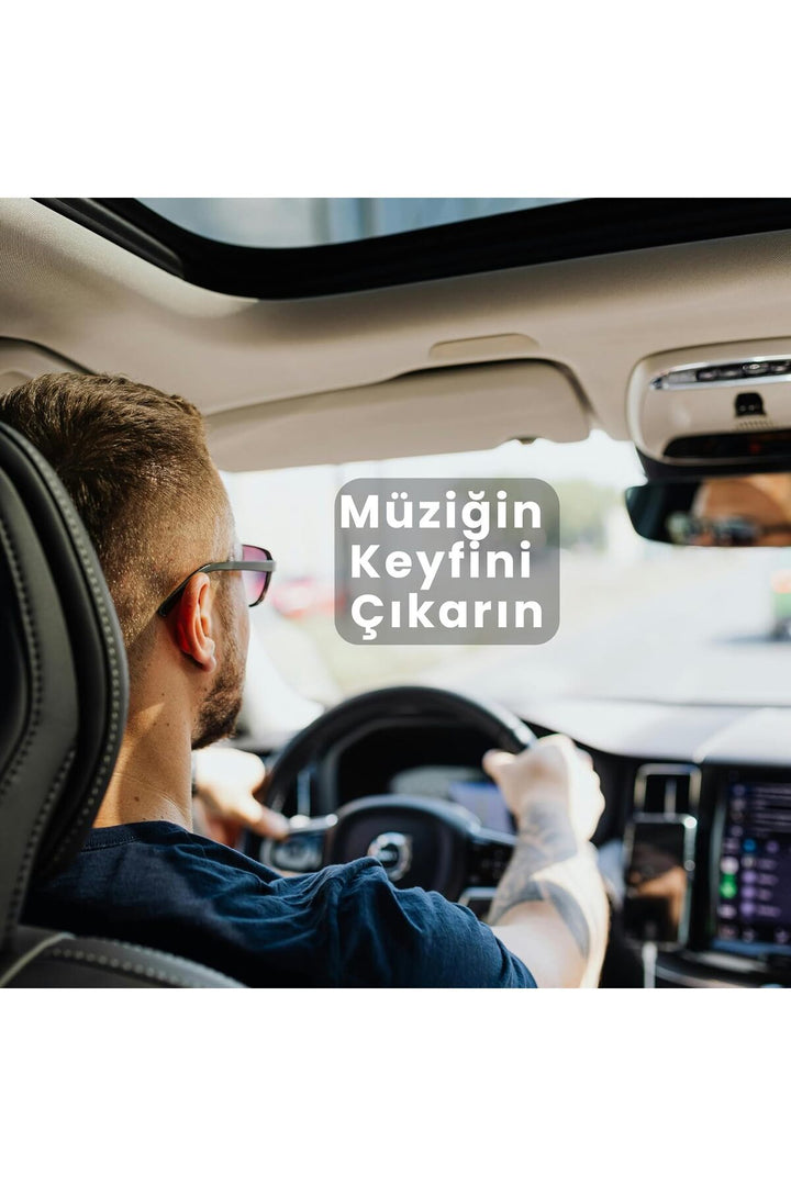 Mikrofonlu Araç Bluetooth Kiti USB 3.5mm Aux Bluetooth Çevirici HD Ses Kalite Micro SD Kart Destekli