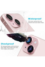 Load image into Gallery viewer, İphone 15/iphone 15 Plus Uyumlu Kamera Lens Koruyucu Dayanıkl Renkli Metal Temperli Cam Koruma
