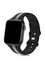 Load image into Gallery viewer, Apple Watch 9 8 7 6 5 4 3 Se 38mm/40mm/41mm Uyumlu Kordon Ayarlanabilir Renkli Çizgili Silikon

