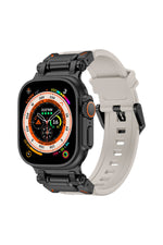 Load image into Gallery viewer, Apple Watch 8 7 6 5 4 3 2 1 42mm/44mm/45mm/49mm Uyumlu Kordon Ayarlanabilir Titanyum Metal Başlıklı
