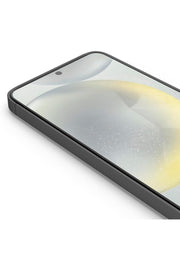 Samsung Galaxy S24 Plus/S25 Plus Uyumlu Ekran Koruyucu Cam Kenarları Kavisli Parmak İzi için Uygun