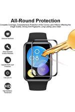 Load image into Gallery viewer, Huawei Watch Fit 2 Uyumlu Tam Kaplayan Darbelere Karşı Dayanıklı Kırılmaz Cam Nano Ekran Koruyucu
