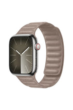 Load image into Gallery viewer, Apple Watch 9 8 7 6 5 4 3 2 1 Se 42mm/44mm/45mm/49mm Uyumlu Kordon Mıknatıslı Magnetli Deri Kordon

