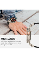 Load image into Gallery viewer, Apple Watch 8 7 6 5 4 3 2 1 42mm/44mm/45mm/49mm Uyumlu Kordon Ayarlanabilir Titanyum Metal Başlıklı
