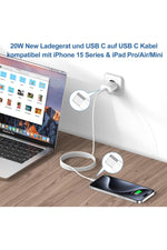 Load image into Gallery viewer, Apple Ipad Iphone 15/16 Plus/17 Pro Max Uyumlu 20w Hızlı Şarj Usb-c Type-c Pd Şarj Cihazı Şarj Aleti
