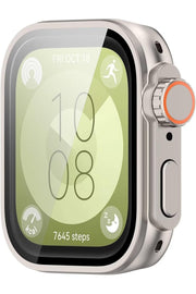 Huawei Watch Fit 3 Uyumlu Kılıf Kasa ve Ekran Koruyucu Dönüştürücü Ultra Görünmlü Darbelere Dayanklı