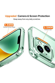 iPhone 15 Uyumlu Şeffaf Kılıf Kamera Çıkıntılı Koruyucu Slim Renksiz İnce Esnek Silikon Kapak