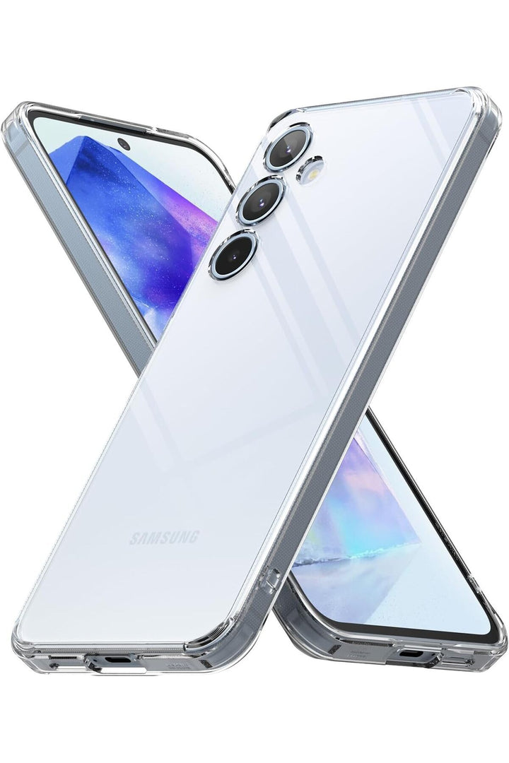 Samsung Galaxy A25 Uyumlu Kılıf 3D Kamera Koruma Darbe Önleyici Şeffaf Esnek Renksiz Silikon Kapak