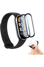 Load image into Gallery viewer, Xiaomi Mi Band 8 Uyumlu Tam Kaplayan Darbelere Karşı Dayanıklı Kırılmaz Cam Nano Ekran Koruyucu
