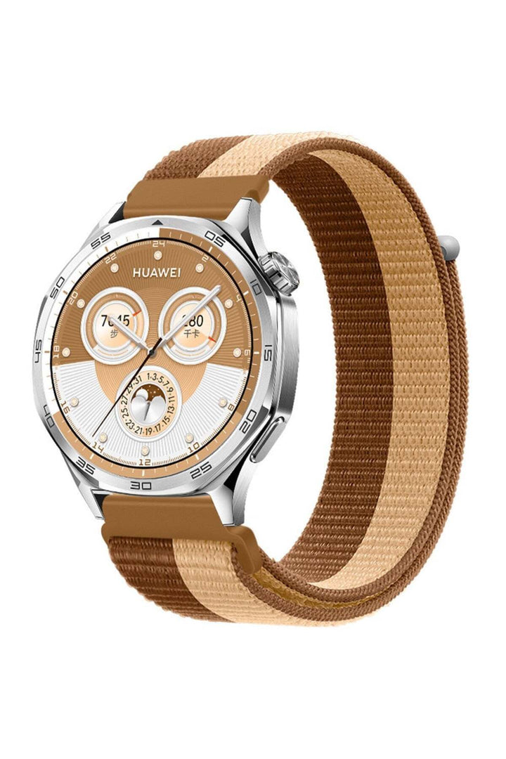 Huawei Watch GT2e/GT2/GT2 Pro/GT3/GT3 Pro/GT4/GT5 46mm Sport Kumaş Ayarlanabilir Cırt Cırtlı Kordon