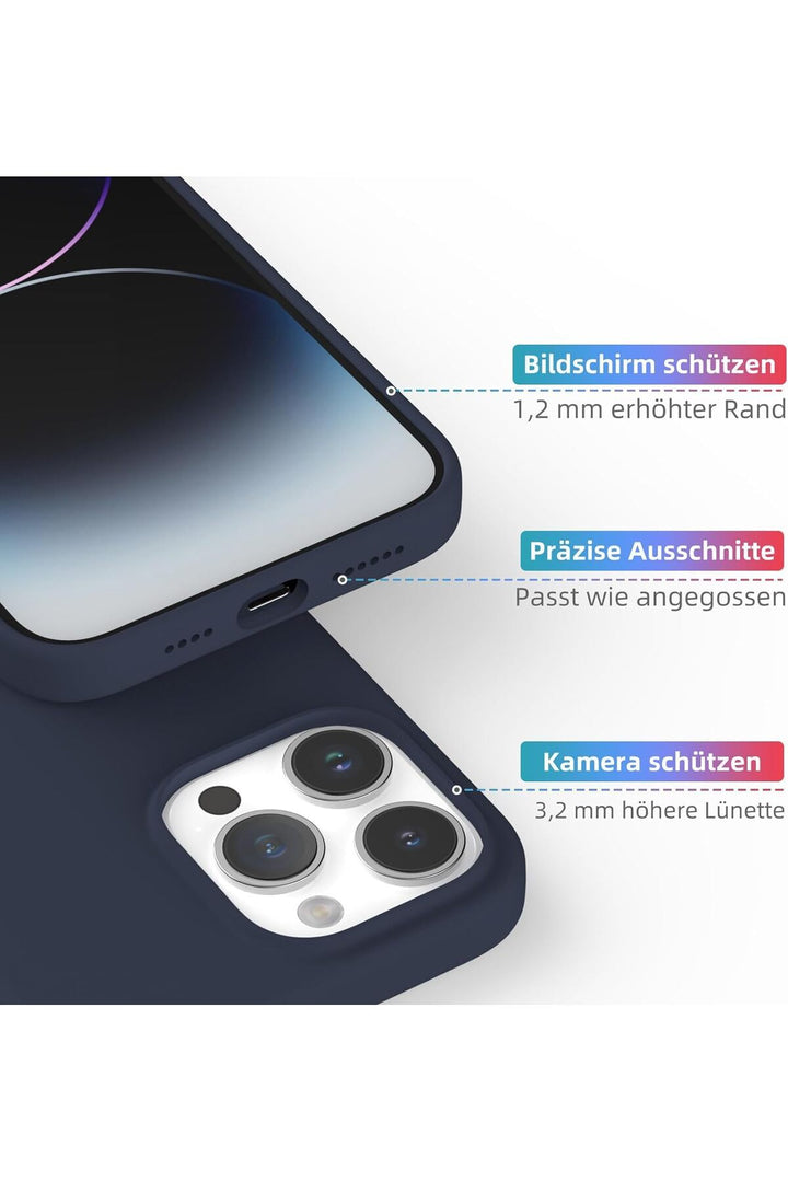 Yüksek Kaliteli iPhone 15 Pro Uyumlu Kılıf Liquid Silikon Renkli Mat Lekelere Dayanıklı Kaymaz