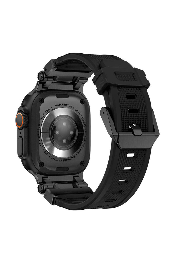 Apple Watch 8 7 6 5 4 3 2 1 42mm/44mm/45mm/49mm Uyumlu Kordon Ayarlanabilir Titanyum Metal Başlıklı