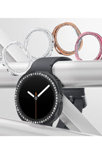 Load image into Gallery viewer, Samsung Galaxy Watch 8 40mm Uyumlu Kılıf Parlak Taşlı Kasa Koruyucu
