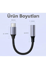 Load image into Gallery viewer, iPad iPhone 17 Pro Max/16 Pro/15 Uyumlu Type-C To 3.5mm Jack Aux Ses Kulaklık Çevirici Dönüştürücü
