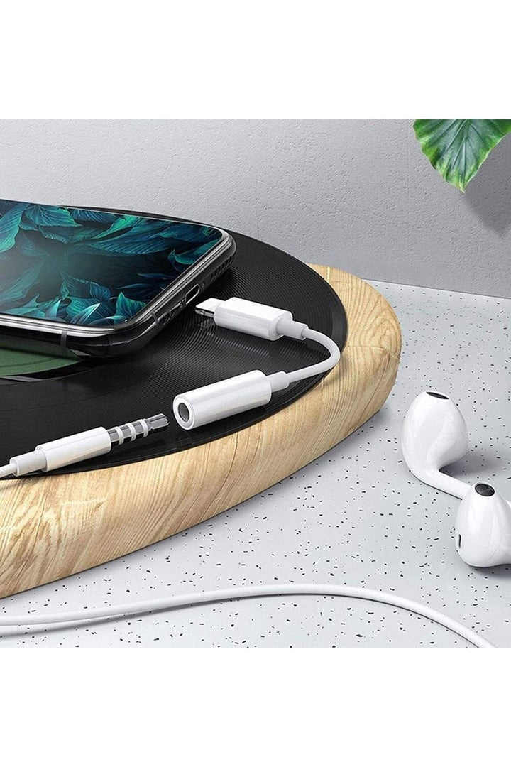 iPhone 7 8 X 11 12 13 14 Uyumlu Lightning To 3.5mm Aux Jack Kulaklık Çevirici Bluetooth Gerektirmez