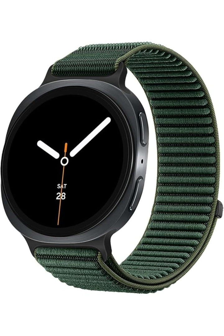 Samsung Galaxy Watch 8 40mm/44mm/Classic 46mm Uyumlu Sport Kumaş Ayarlanabilir Cırt Cırtlı Kordon