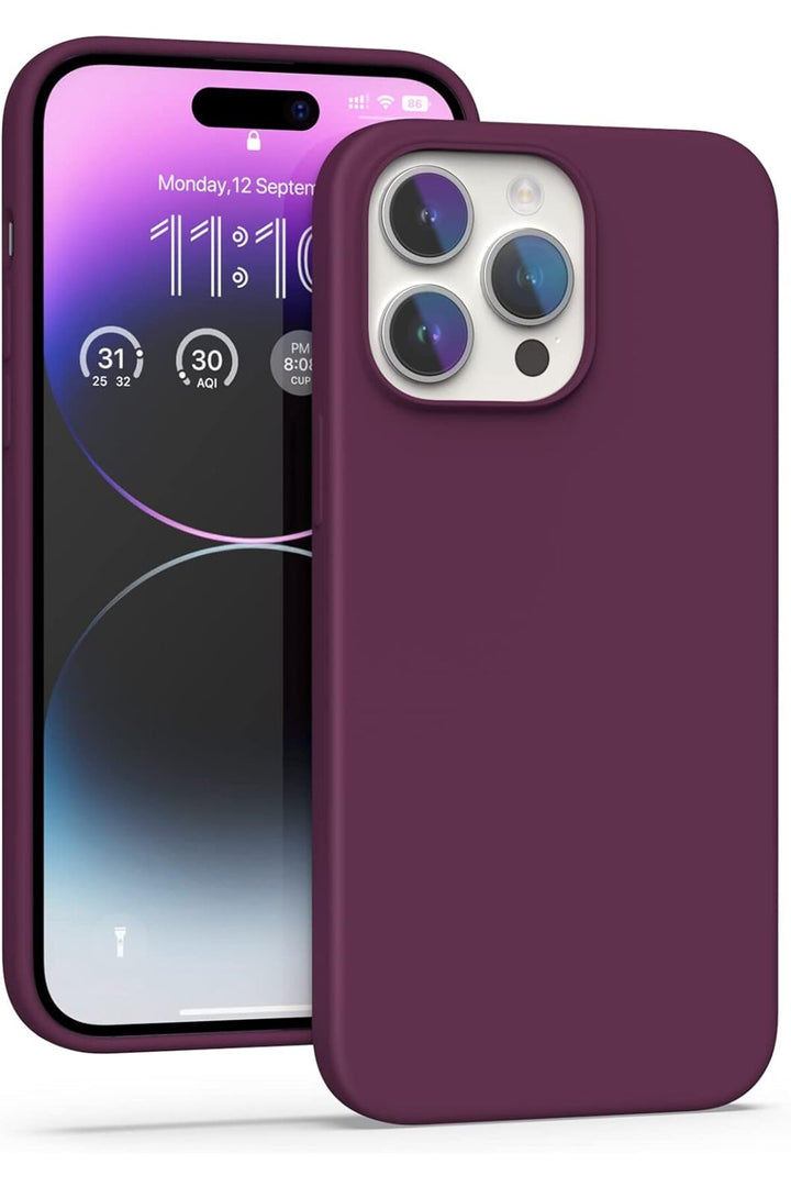 Yüksek Kaliteli iPhone 15 Pro Uyumlu Kılıf Liquid Silikon Renkli Mat Lekelere Dayanıklı Kaymaz