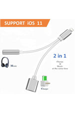 Load image into Gallery viewer, Apple iPhone 14 13 12 11 X 8 7 Uyumlu Kulaklık Çevirici Lightning Dönüştürücü Bluetooth Gerektirmez

