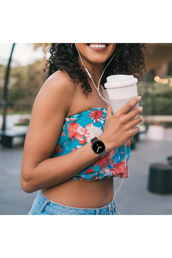 Samsung Galaxy Watch 8 40mm/44mm/Classic 46mm Uyumlu Kordon Liquid Same Leke Tutmayan Silikon Kordon