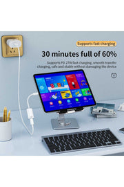 USB-C To Lightning Çevirici Dönüştürücü Adaptör Type-C To Lightning Şarj Dönüştürücü Hasır Kablo