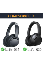 Ankr Soundcore Life Q30/Q35 Uyumlu Kulaklık Pedi Kumaş Koruyucu Yedek Kulaklık Pedi Kulaklık Süngeri