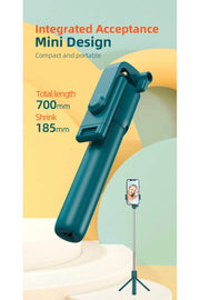 Kablosuz Kumandalı Selfie Çubuğu Katlanabilir Kolay Kurulum Taşınabilir Ayaklı Tripod