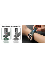 Load image into Gallery viewer, Apple Watch 9 8 7 6 5 4 3 2 1 Se 42mm/44mm/45mm/49mm Uyumlu Kordon Mıknatıslı Magnetli Deri Kordon
