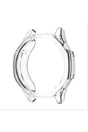 Huawei GT5 46mm Uyumlu Kılıf Şeffaf Kasa ve Ekran Koruyucu Esnek Silikon Ekran Kasa Koruma Kapak